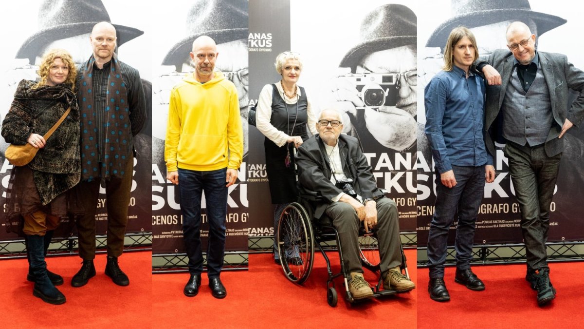 Premjeros „Antanas Sutkus. Scenos iš fotografo gyvenimo“ svečiai / Pauliaus Peleckio / BNS nuotr.