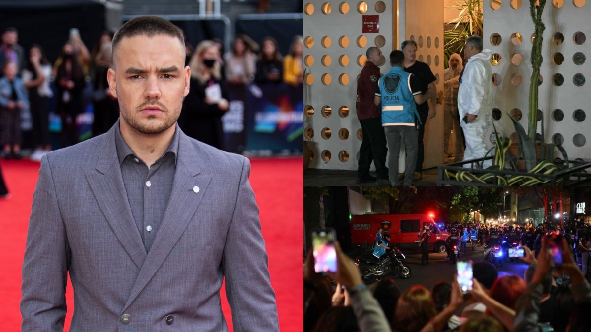 Liamas Payne'as ir jo žūties vieta / AFP/„Scanpix“ nuotr.