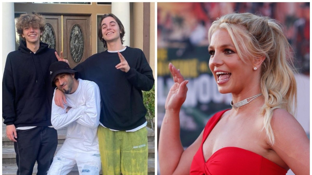 Seanas Prestonas (16) ir Jaydenas Jamesas (15) bei Eddie Moralesas, Britney Spears / Instagram ir „Scanpix“ nuotr.