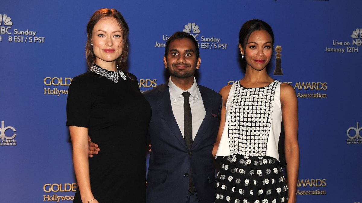 Olivia Wilde, Azizas Ansari ir Zoe Saldana