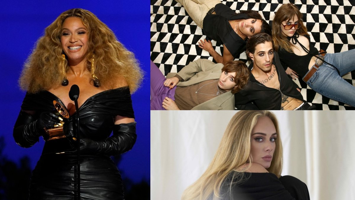 Beyonce, „Måneskin“, Adele / „Scanpix“ ir Simono Emmetto nuotr.