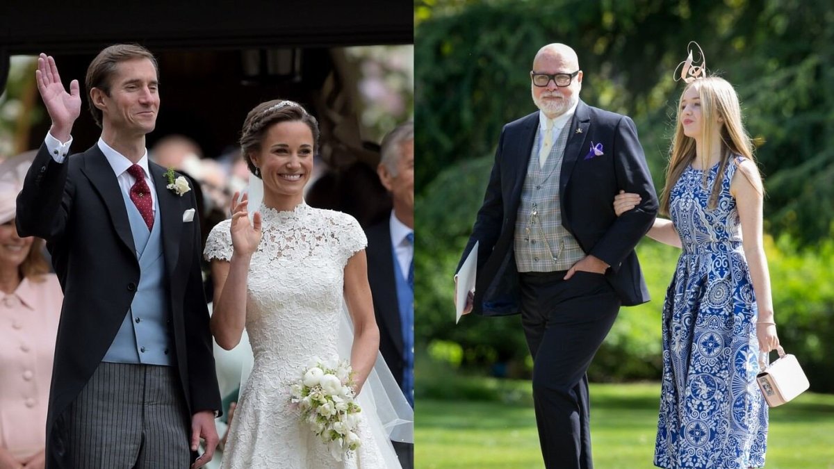 Pippa Middleton su Jamesu Matthewsu ir Gary Goldsmithas su dukra