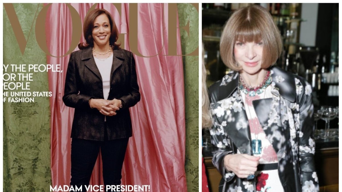 VOGUE vasario mėnesio viršelis su Kamala Harris ir vyriausioji redaktorė Anna Wintour / „Vida Press“ nuotr.