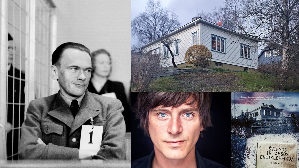 Simonas Strangeris parašė romaną apie nacių pakaliką Henrį Rinnaną (kairėje). Jo gauja buvo įsikūrusi šiame name Trondheime / P.Renbjør, R.Mataitytės, A.Løyningsaftflaske nuotr.