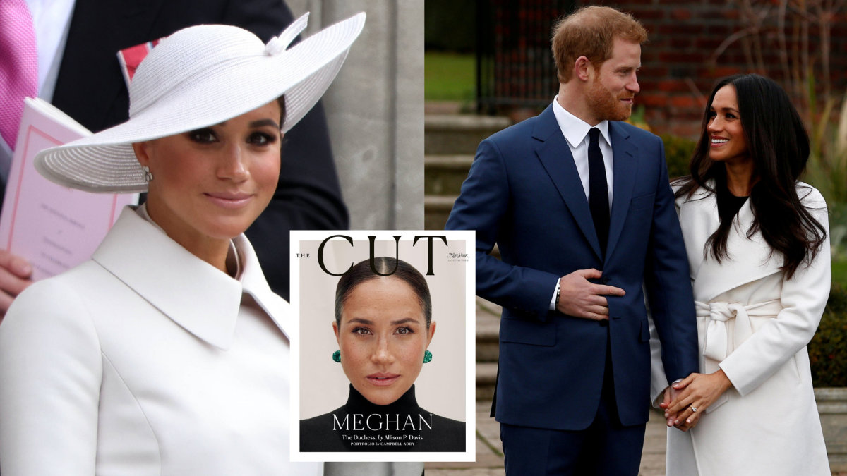 Meghan Markle, princas Harry / „Scanpix“ nuotr., žurnalo „The Cut“ viršelis