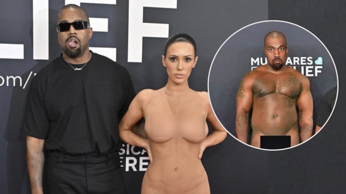 Kanye Westas su žmona Bianca Censori / Vida Press ir socialinių tinklų nuotr.