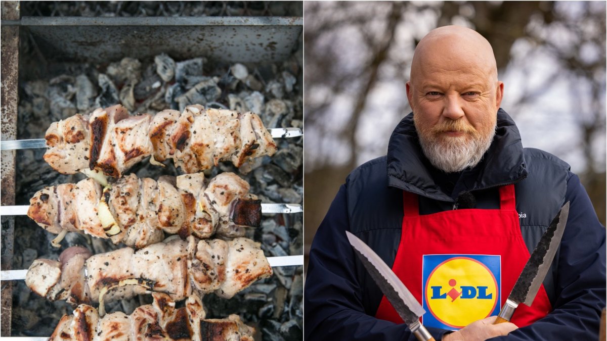 Vytaras Radzevičius ir puikieji jo šašlykai / Juliaus Kalinsko / 15min, LIDL nuotr.