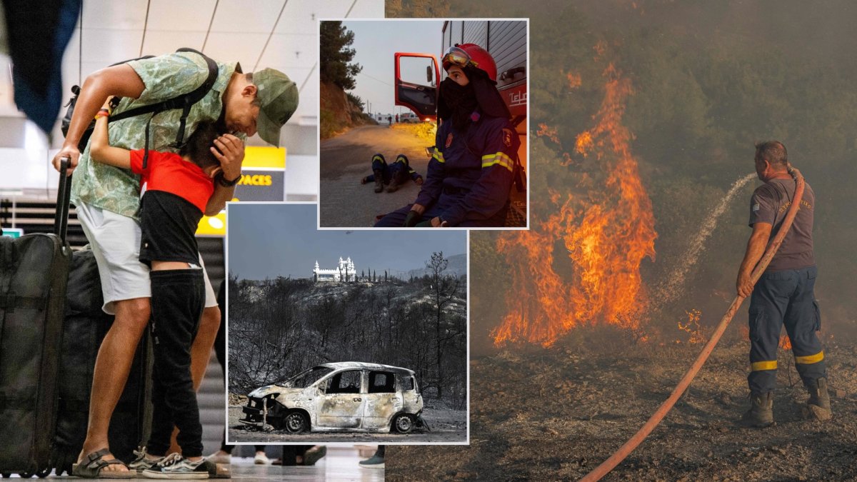 Graikijos Rodo ir Korfu salas siaubiant gaisrams evakuota tūkstančiai žmonių / „Scanpix“ nuotr.