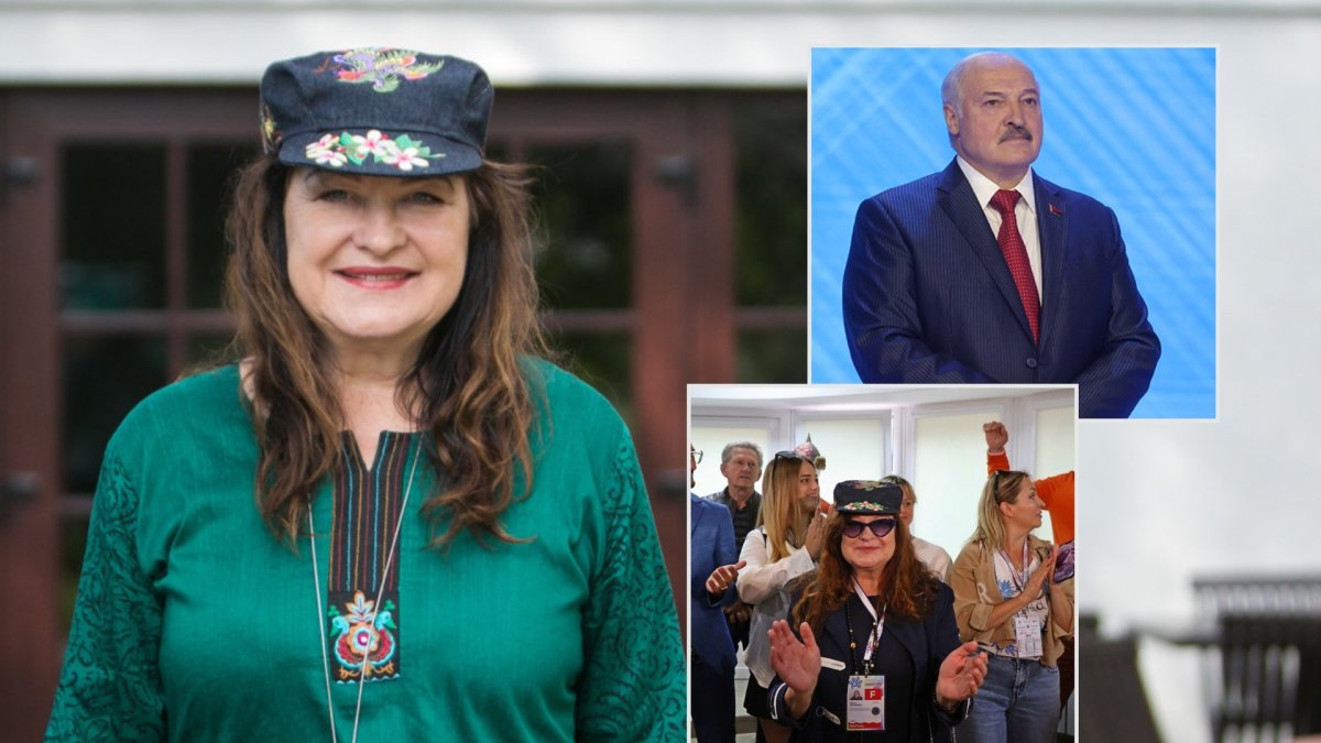 Birutė Petrikytė ir Aleksandras Lukašenka / BNS Foto ir „Slavianski Baraar“ nuotr.