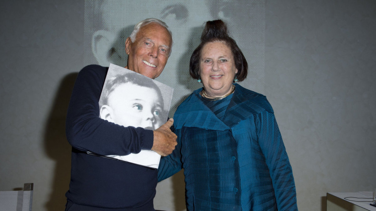 Giorgio Armani ir Suzy Menkes