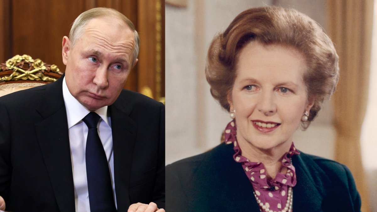 Margaret Thatcher ir Vladimiras Putinas / „Scanpix“ nuotr.