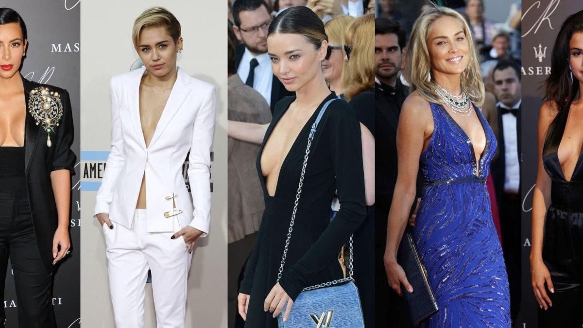 Kim Kardashian, Miley Cyrus, Miranda Kerr, Sharon Stone, Selena Gomez