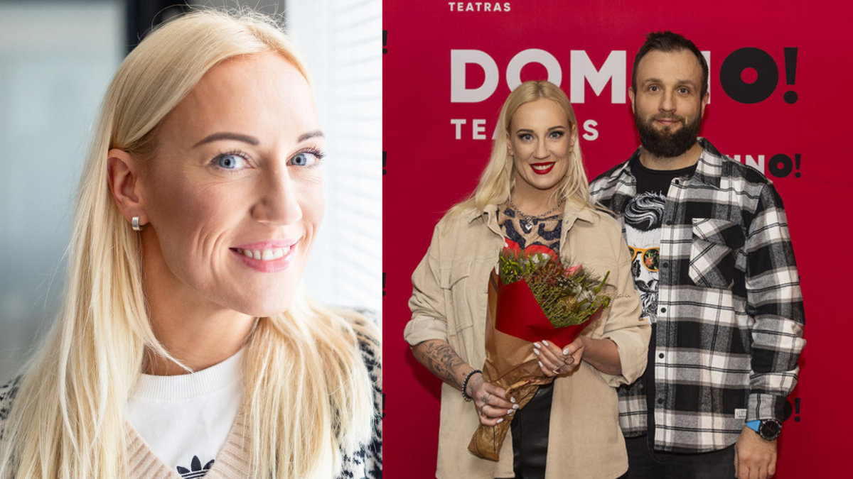 Augustė Vedrickaitė su mylimuoju / BNS ir Domino teatro nuotr.