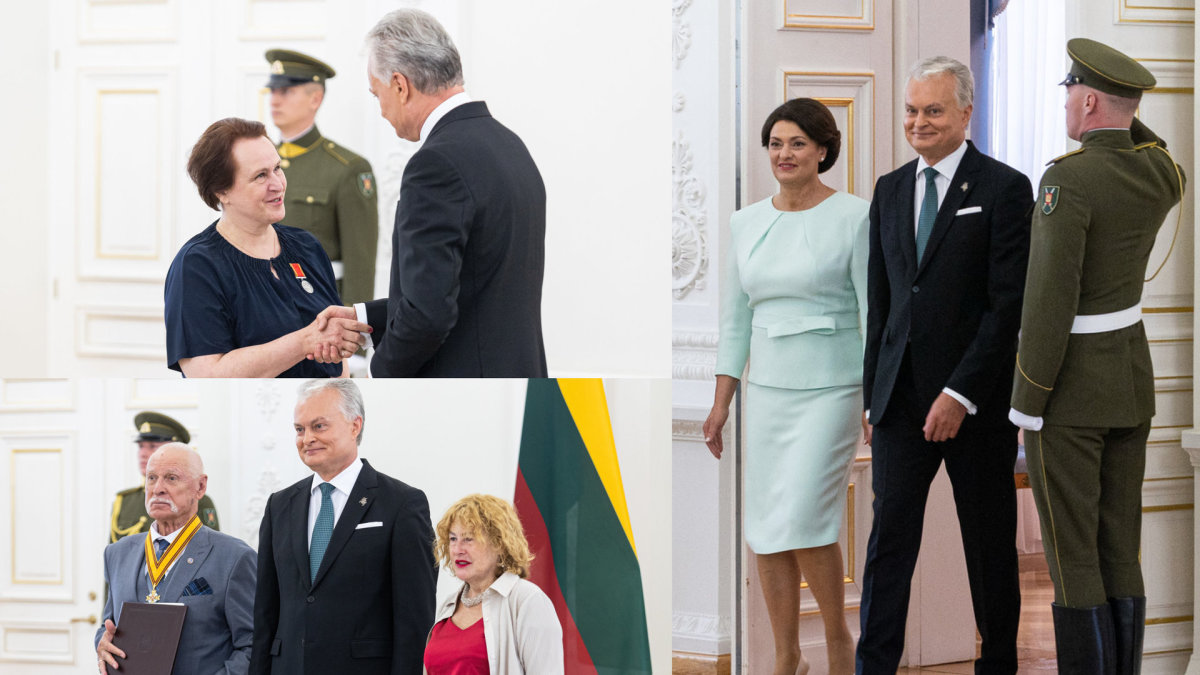 Lietuvos Respublikos Prezidentas Gitanas Nausėda įteikė valstybės apdovanojimus / Pauliaus Peleckio / BNS nuotr.