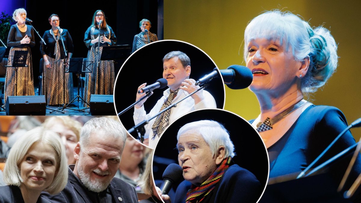 Valstybinio jaunimo teatro scenoje suskambėjo legendiniai aktorių balsai / Gretos Skaraitienės / BNS nuotr.