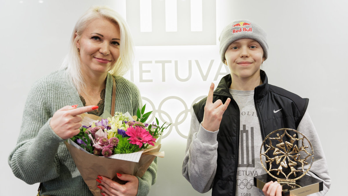 LTOK apdovanojo kilnaus sportinio elgesio laureatus. Dominika Banevič ir Alina Banevič / Elvio Žaldario nuotr.