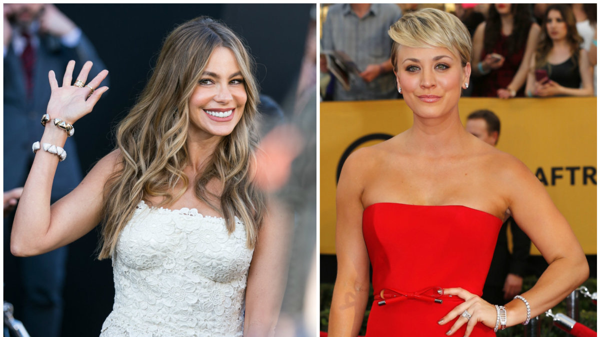 Sofia Vergara ir Kaley Cuoco-Sweeting