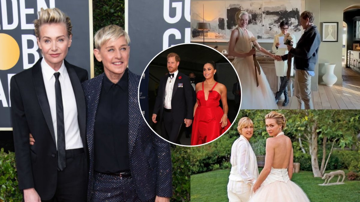Ellen DeGeneres ir Portios de Rossi vestuvių įžadų atnaujinimo ceremonija / „Scanpix“ ir „Instagram“ nuotr.