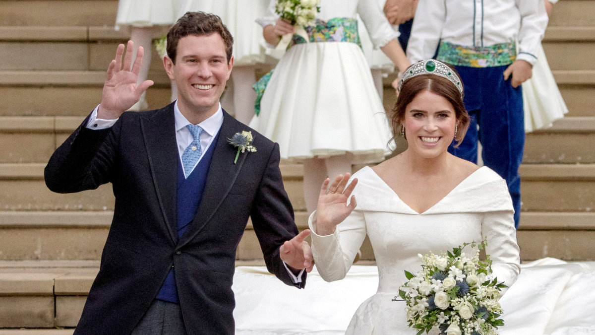 Princesės Eugenie ir Jacko Brooksbanko vestuvės / „Scanpix“ nuotr.