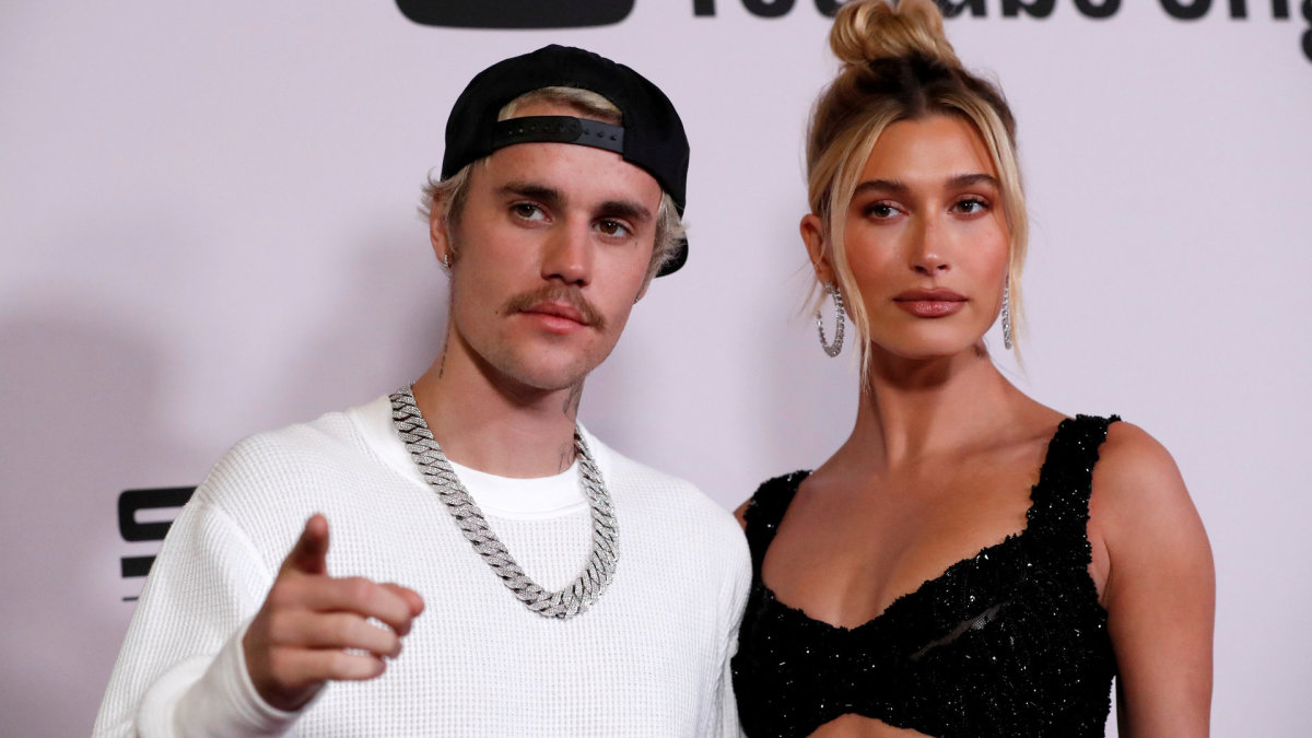 Justinas Bieberis ir Hailey Baldwin / „Reuters“/„Scanpix“ nuotr.