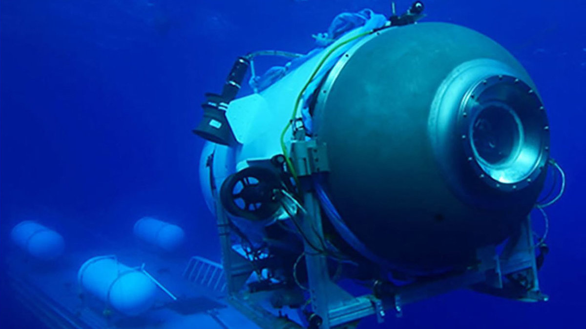 „OceanGate Expeditions“ povandeninis laivas „Titan“, plaukęs prie nuskendusio „Titaniko“ / „Scanpix“ nuotr.
