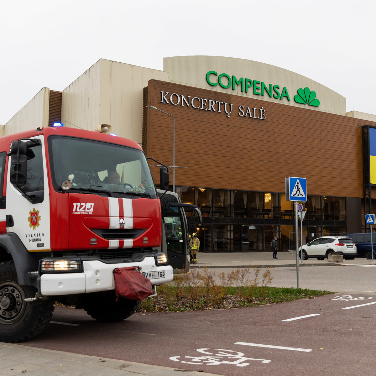 Vilniaus „Compensa“ koncertų salėje užsidegė kondicionierius