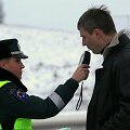 Asociatyvinė iliustracija: tikrinamas vairuotojo blaivumas