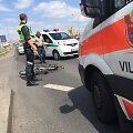 Vilniuje &bdquo;&Scaron;koda&ldquo; partrenkė dviratininką