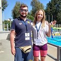 Smiltė Plytnykaitė ir treneris Kęstutis Steponavičius
