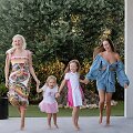 Viktorija Siegel su dukra Nicole ir Rasa Stonienė su dukra Felicija