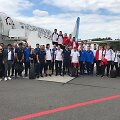 Vaduco futbolininkai Vilniaus oro uoste