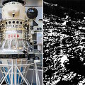 Sovietinis kosminis aparatas &bdquo;Luna-9&ldquo; ir pirmoji Mėnulio pavir&scaron;iaus nuotrauka, kurią jis atsiuntė į Žemę