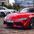 Konkurso &bdquo;Metų automobilis 2020&ldquo; dalyviai prie Martyno Mažvydo bibliotekos, Toyota Supra