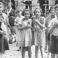 Terezino geto vaikai. Daugelis jų 1944 metų rudenį buvo nužudyti Au&scaron;vice.