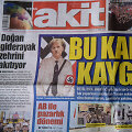 Turkijos dienra&scaron;tis Vokietijos lyderę A.Merkel pavaizdavo pana&scaron;ią į A.Hitlerį