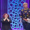 LRT televizijos pramoginė laida &bdquo;Editos &scaron;ou&ldquo;, kurioje laidos vie&scaron;nia, aktorė Violeta Mičiulienė improvizavo žinių vertimą į gestų kalbą.