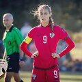 Afganistano moterų futbolo rinktinės kapitonė Shabnam Mobarez.