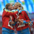 Antonina Krivo&scaron;apka de&scaron;inėje ant Londono olimpinių žaidynių podiumo