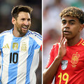 Lionelis Messi ir Lamine'as Yamalis