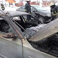 Sudegęs BMW