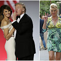 Donaldas Trumpas su žmona Melania ir buvusi jo žmona Ivana
