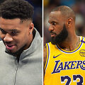 Giannis Antetokounpo ir LeBronas Jamesas