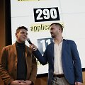 BSV atstovai. A.Milinavičius de&scaron;inėje. D.Mila&scaron;ius. kairėje
