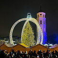 Vilniaus Kalėdų eglės įžiebimas Katedros aik&scaron;tėje