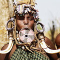 Mursi genties moteris