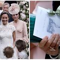 Kembridžo hercogienės Catherine pie&scaron;iniu dekoruota Pippos Middleton vestuvių programėlė