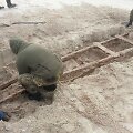 &Scaron;ventojoje atkasti istorinio siauruko bėgiai, tiesti statant uostą.