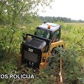 Minikrautuvas, kuriame buvo įmontuotas GPS daviklis, aptiktas Akmenėje.
