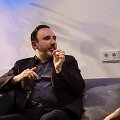 Ra&scaron;ytoja Sandra Bernotaitė ir politikas, filosofas, dailininkas Arūnas Gelūnas.