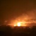 &Scaron;audmenų sandėlio gaisras Charkovo srityje